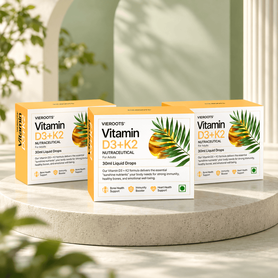 Vieroots Vitamin D3 + K2 Liquid Drops
